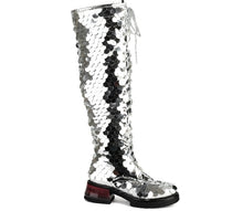 Load image into Gallery viewer, Silver Lining Sequins Boots