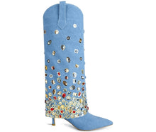 Load image into Gallery viewer, Strut Your Stuff Bejeweled Boots