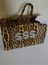 Load image into Gallery viewer, Dollar Sign Leopard Handbag