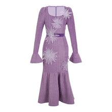 Load image into Gallery viewer, Lilac Bloom Knitted Dress