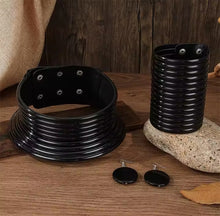 Load image into Gallery viewer, Tribal Leather Necklace Set
