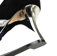 Load image into Gallery viewer, Diamond Encrusted Bow Heels