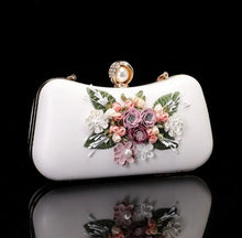 Load image into Gallery viewer, Matching Floral Clutch Heels & Handbag