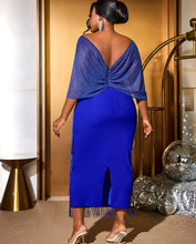 Load image into Gallery viewer, Cobalt Blue Fringe Maxi