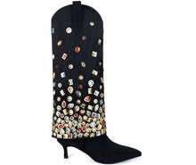 Load image into Gallery viewer, Strut Your Stuff Bejeweled Boots
