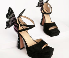 Load image into Gallery viewer, Pretty Butterfly Elegant Heels
