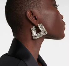 Load image into Gallery viewer, Crystal Hoop Earrings
