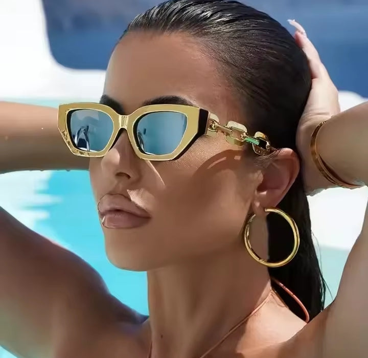 Vintage Gold Sunglasses