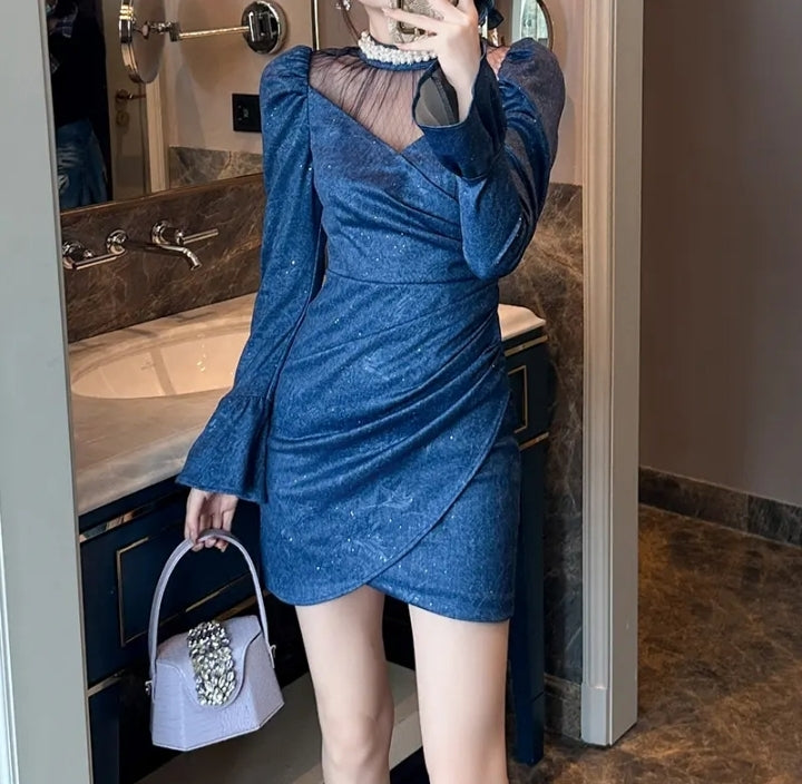Bluesy Baddie Denim Mini