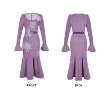 Load image into Gallery viewer, Lilac Bloom Knitted Dress
