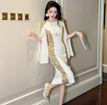 Load image into Gallery viewer, The White Party Midi Dress
