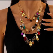 Load image into Gallery viewer, Multi-Layered Charm Necklace
