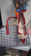 Load and play video in Gallery viewer, Bejeweled Red Velvet Heels
