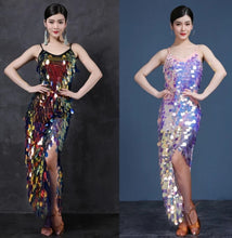 Load image into Gallery viewer, Dancing Wit The Stars Sequins Dress
